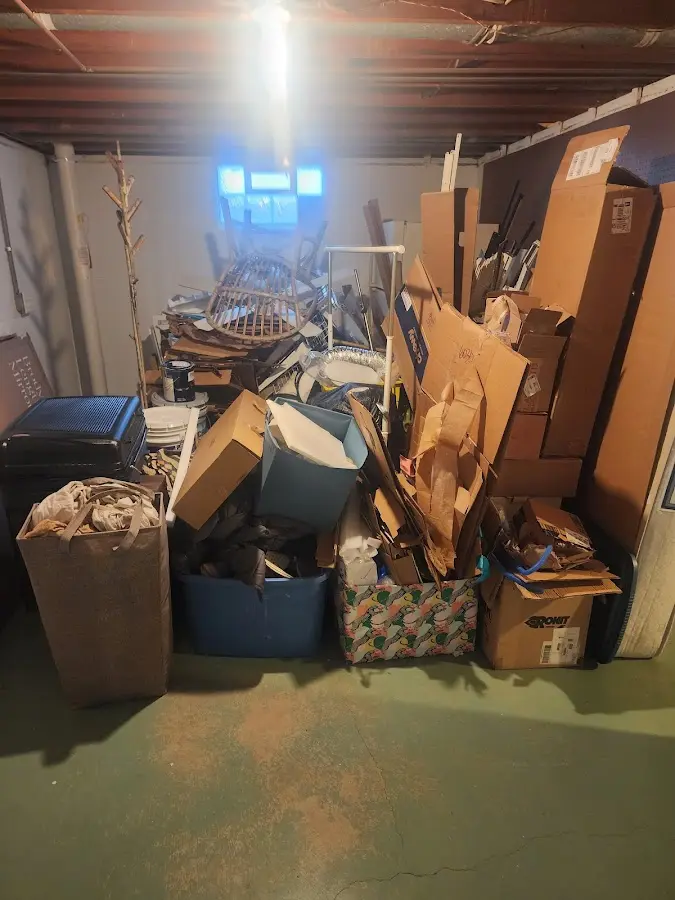 Roll-off dumpster container at job site for 8 Yard Dumpster Rental in St. Augusta